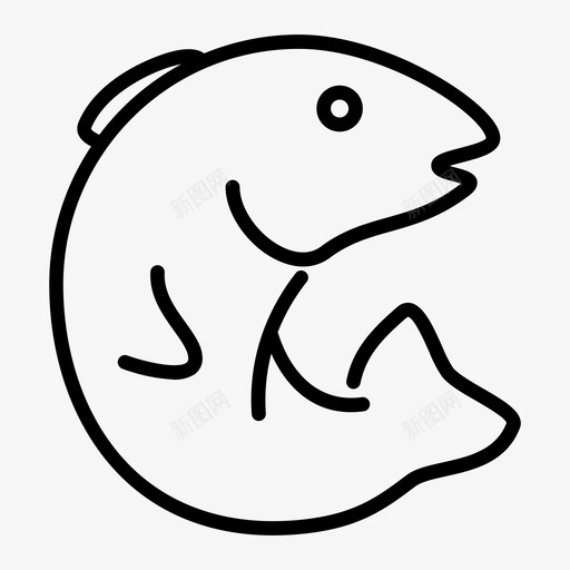鱼烹饪鲑鱼图标svg_新图网 https://ixintu.com 海 海鲜 烹饪 鱼 鲑鱼