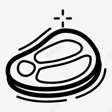 肉牛肉食物图标图标