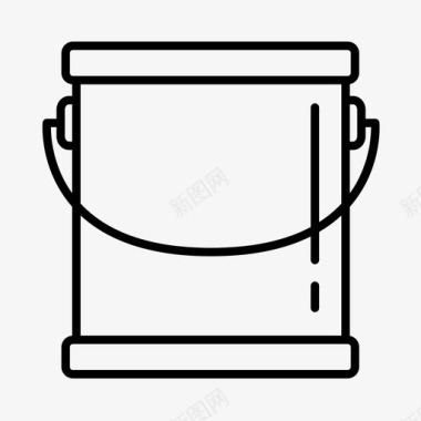 油漆桶装饰图标图标