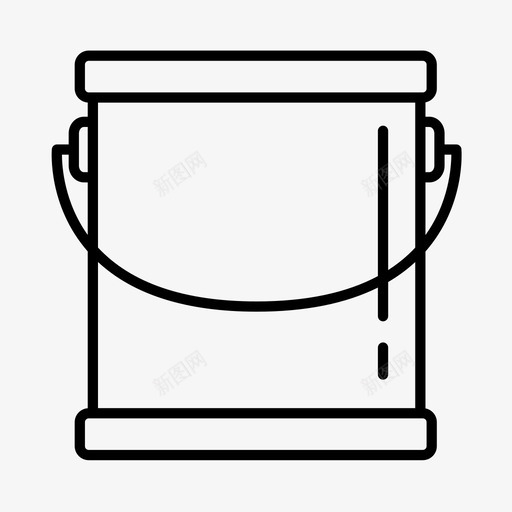 油漆桶装饰图标svg_新图网 https://ixintu.com 内饰 油漆工 油漆桶 油漆罐 装修 装饰 设计