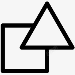 多彩的抽象标志与数字形状抽象创意图标高清图片