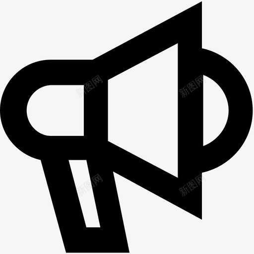 扩音器喇叭喇叭字形图标svg_新图网 https://ixintu.com 喇叭 喇叭字形图标 扩音器