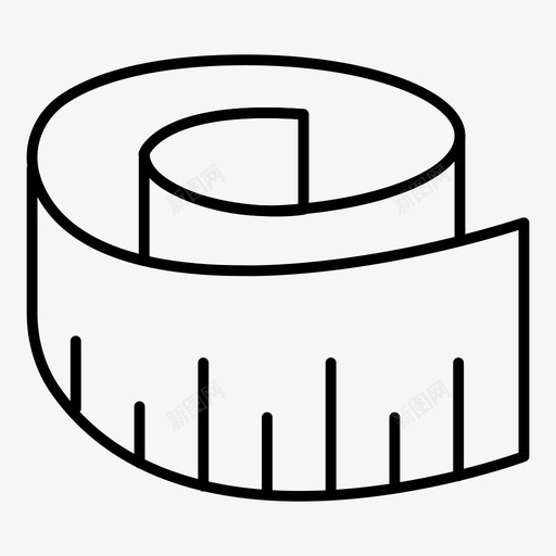 测量厘米直尺图标svg_新图网 https://ixintu.com 体育健身细线 卷尺 厘米 标尺 测量 直尺