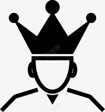 国王王冠王国图标图标