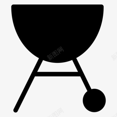烧烤食物烤架图标图标