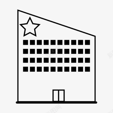 酒店旅馆豪华酒店图标图标