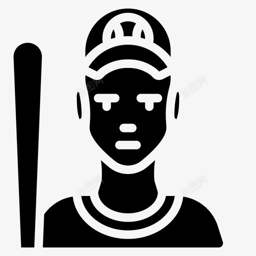 棒球运动员工作人图标svg_新图网 https://ixintu.com 人 工作 棒球运动员 职业 职业扎实