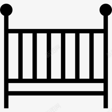 婴儿床床房间图标图标