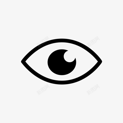 眼睛健康人图标svg_新图网 https://ixintu.com 人 健康 器官 眼睛 视觉