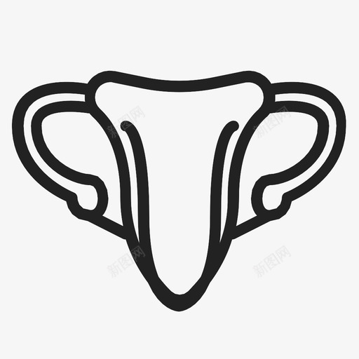 子宫人体器官药物图标svg_新图网 https://ixintu.com 人体器官 子宫 药物
