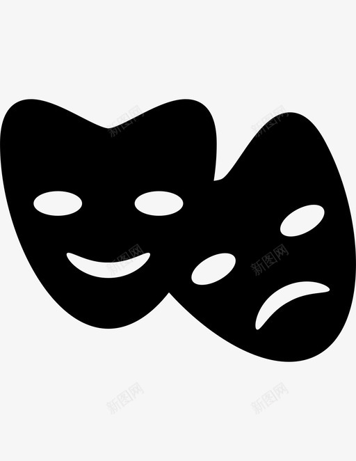 狂欢节面具标语派对图标svg_新图网 https://ixintu.com 标语 派对 狂欢节面具