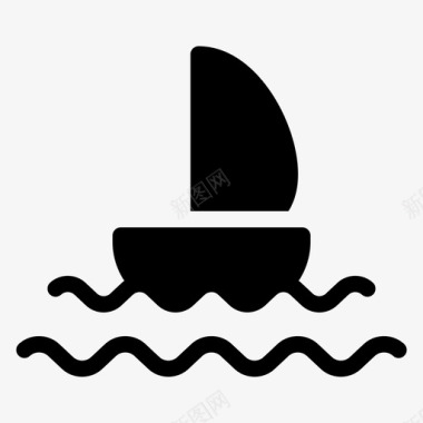 船划船漂浮图标图标