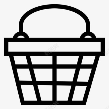 购物篮电子商务技术图标图标