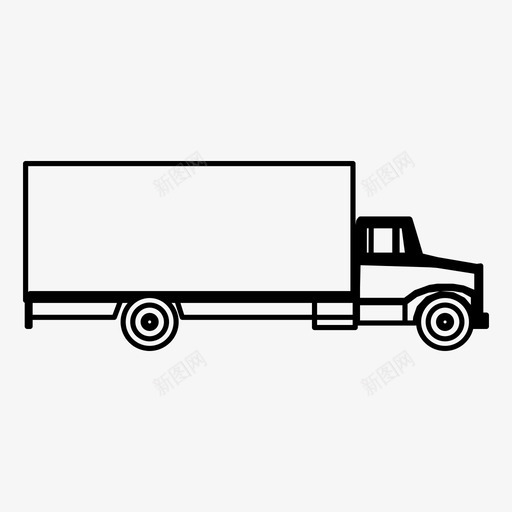 卡车集装箱运输工具图标svg_新图网 https://ixintu.com 卡车 车辆 运输工具 集装箱