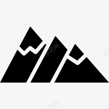 山脉阿尔泰山脉山峰图标图标