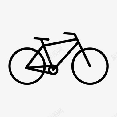 自行车骑自行车运输图标图标