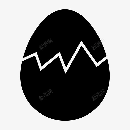 碎鸡蛋巧克力复活节图标svg_新图网 https://ixintu.com 复活节 巧克力 碎鸡蛋 自然 食物