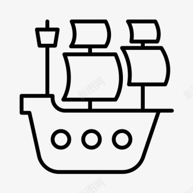 海盗船伊丽莎白时代舰队图标图标