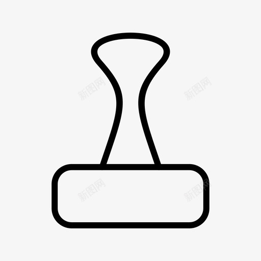 夹子附件办公室图标svg_新图网 https://ixintu.com 办公室 夹子 纸张 附件