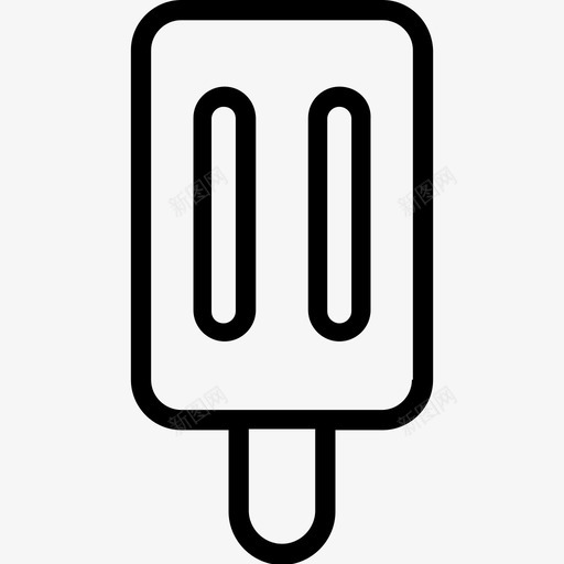 冰激凌冷冻甜点冰棒图标svg_新图网 https://ixintu.com 冰棒 冰激凌 冷冻甜点 蛋糕锥线图标