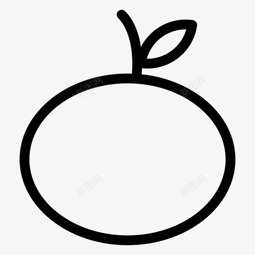 橙色食物水果图标svg_新图网 https://ixintu.com 橙色 水果 自然 酒店 酒店和食物线图标 食物