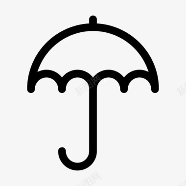 雨伞雨天冬季图标图标