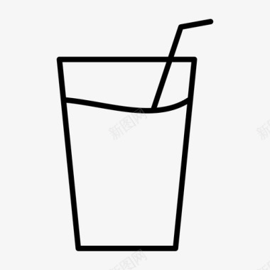 饮料玻璃杯冰沙图标图标