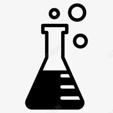 erlenmeyer烧瓶化学科学图标图标