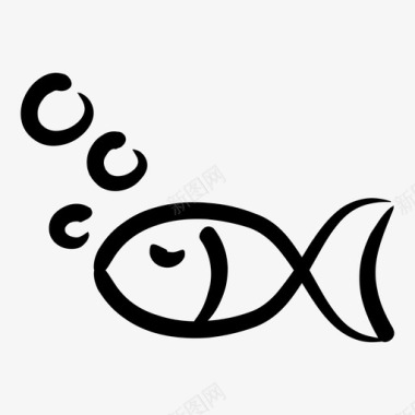 鱼动物生态图标图标