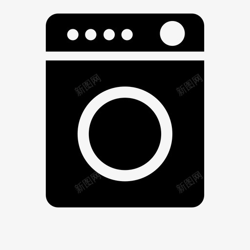 洗衣机2svg_新图网 https://ixintu.com 洗衣机2