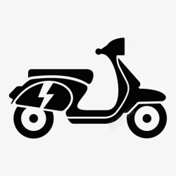 小型摩托车电动滑板车环保电动汽车图标高清图片