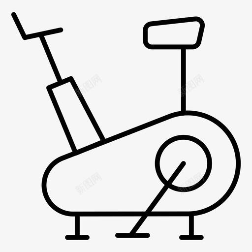 自行车健身健身瘦身图标svg_新图网 https://ixintu.com 健身 健身瘦身 自行车