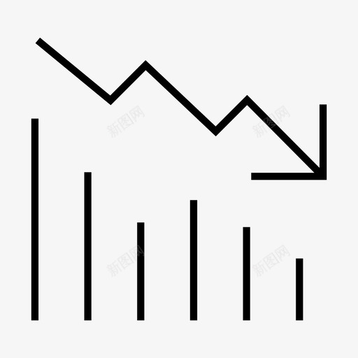 看跌下跌报告图标svg_新图网 https://ixintu.com 下跌 报告 看跌