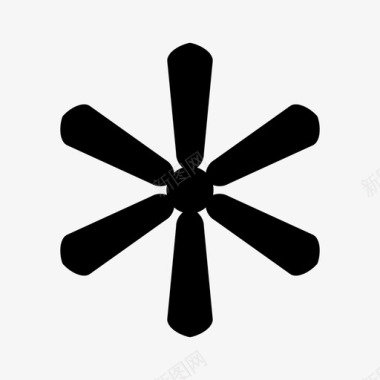 风扇空调电动图标图标