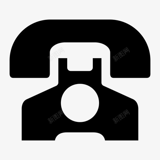 电话古董电话拨号图标svg_新图网 https://ixintu.com 古董电话 拨号 电话