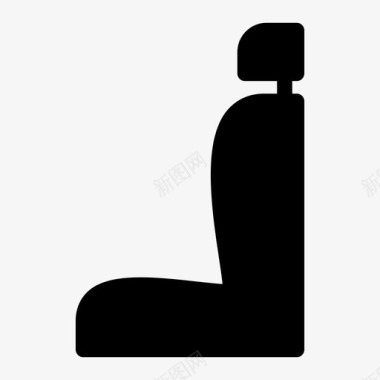 汽车座椅椅子驾驶图标图标
