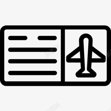 飞机票机票登机牌图标图标