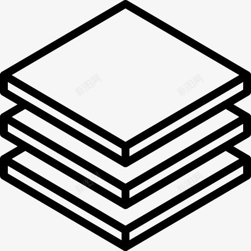 透视层层表图标svg_新图网 https://ixintu.com 层 果冻轮廓层第1卷 栈 表 透视层