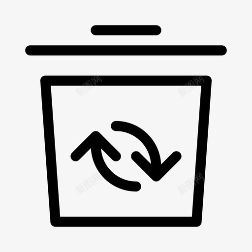 回收箱垃圾箱生态ios优化图标svg_新图网 https://ixintu.com 回收箱 垃圾箱 生态ios优化