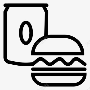 汉堡饮料食物图标图标