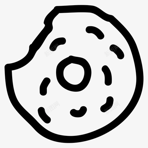 曲奇饼干食物图标svg_新图网 https://ixintu.com 曲奇 糖果 酒店 食物 食物和饮料手绘 饼干