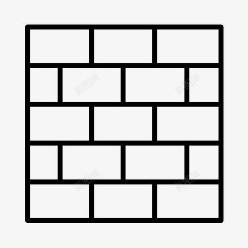 砖块建筑商铺路机图标svg_新图网 https://ixintu.com 墙壁 建筑商 房地产 砖块 翻新 铺路机