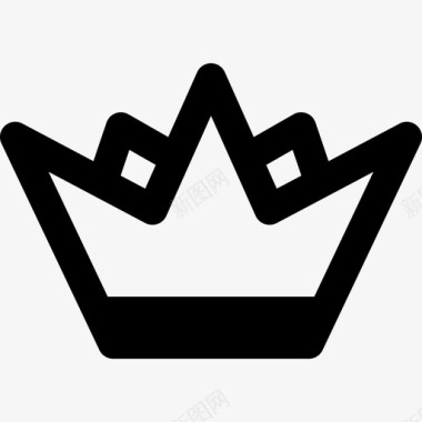 王冠公主标志派对图标图标