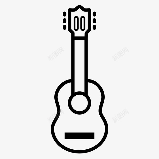 古典吉他弦古典乐器配件图标svg_新图网 https://ixintu.com 古典乐器配件 古典吉他弦