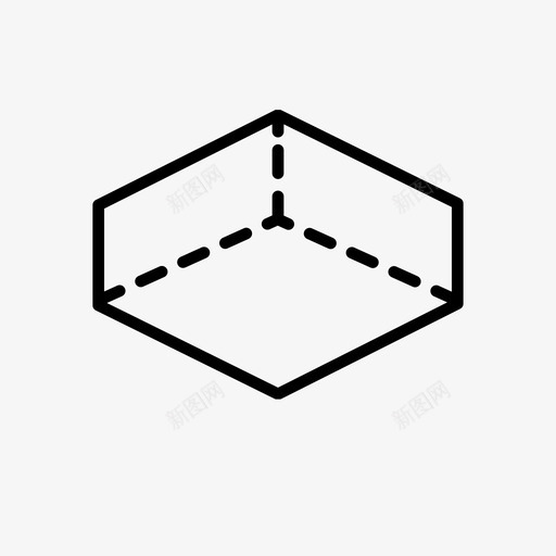 六边形三维造型几何透视图标svg_新图网 https://ixintu.com 六边形三维造型 几何 几何系列 透视