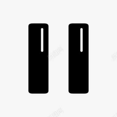 暂停按钮界面图标图标