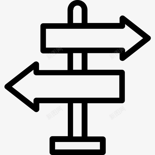 方向标志旅程导航图标svg_新图网 https://ixintu.com 导航 方向标志 方向线图标 旅程 道路方向 道路标志