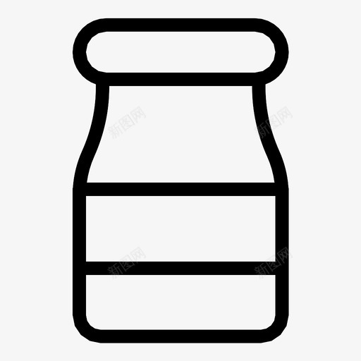 罐子容器饼干罐图标svg_新图网 https://ixintu.com 容器 梅森罐 罐子 配方 饼干罐