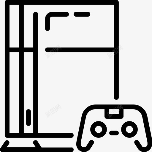 playstation4控制台游戏图标svg_新图网 https://ixintu.com playstation4 ps4 控制台 游戏 电子产品线 视频游戏