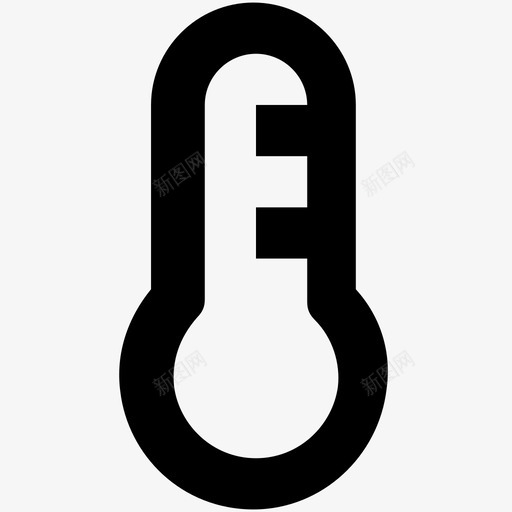 温度计发热刻度图标svg_新图网 https://ixintu.com 刻度 发热 温度 温度计 温度计字形图标